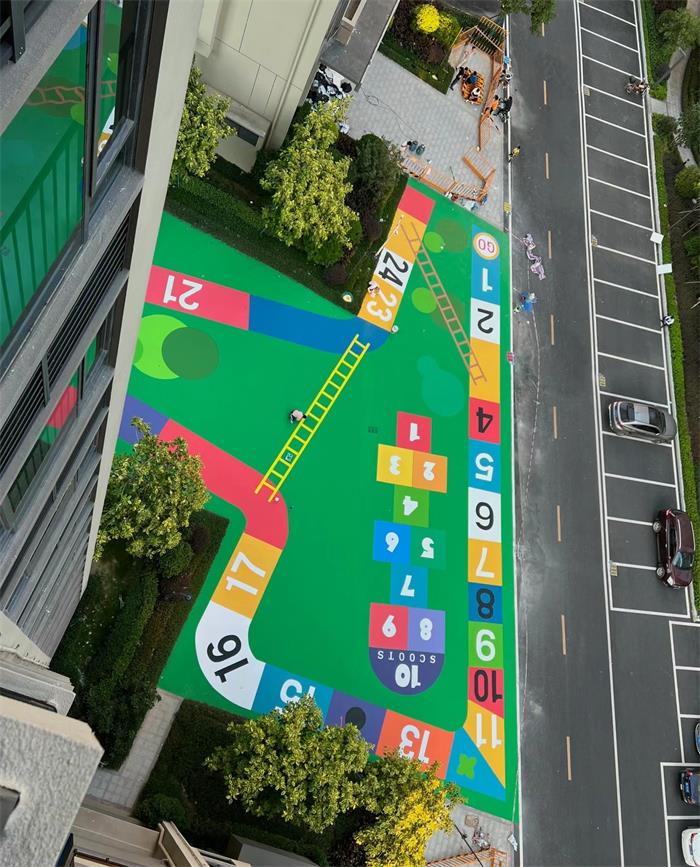 地面彩繪
