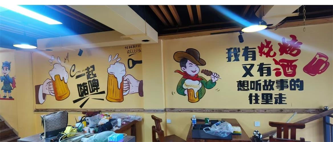 商業(yè)工裝彩繪墻繪