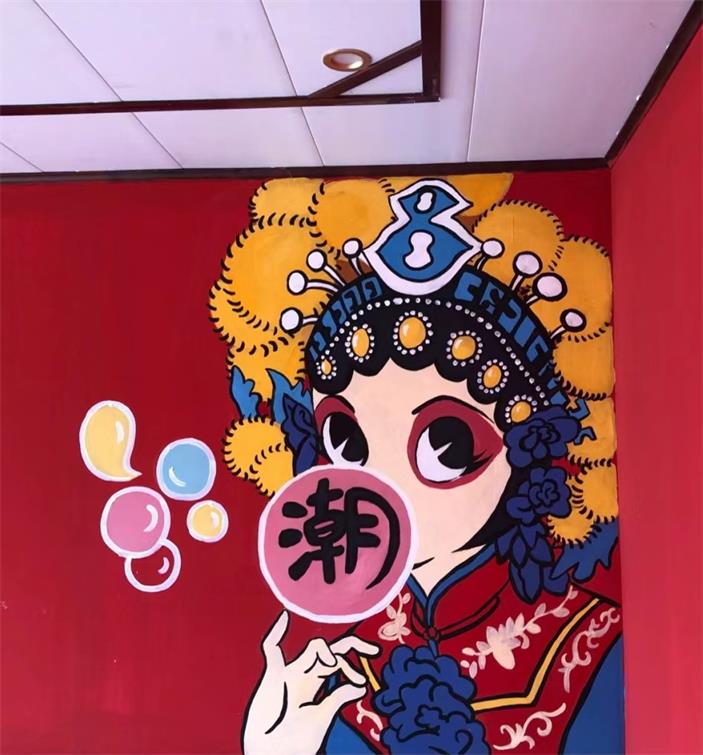 商業(yè)工裝彩繪墻繪