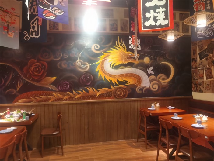 商業(yè)工裝彩繪墻繪